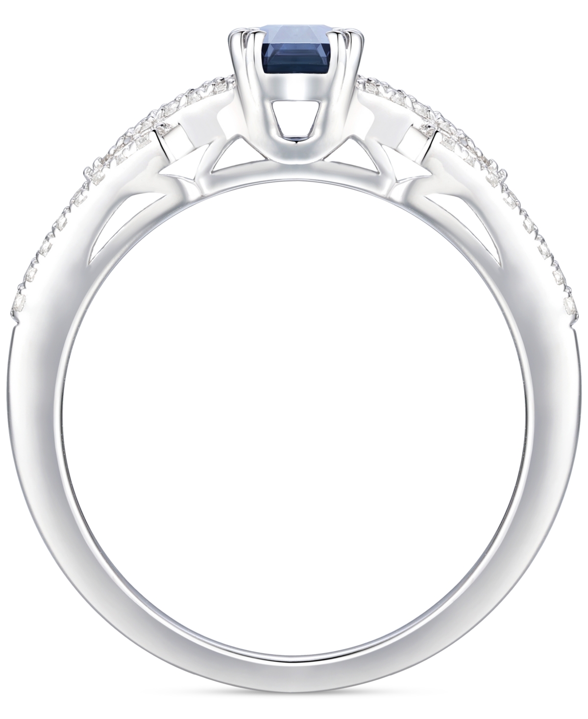 Macy's Emerald (5/8 Ct. T.w.) & Diamond (1/4 Ct. T.w.) Ring In 14k Gold (also In Ruby & Sapphire)