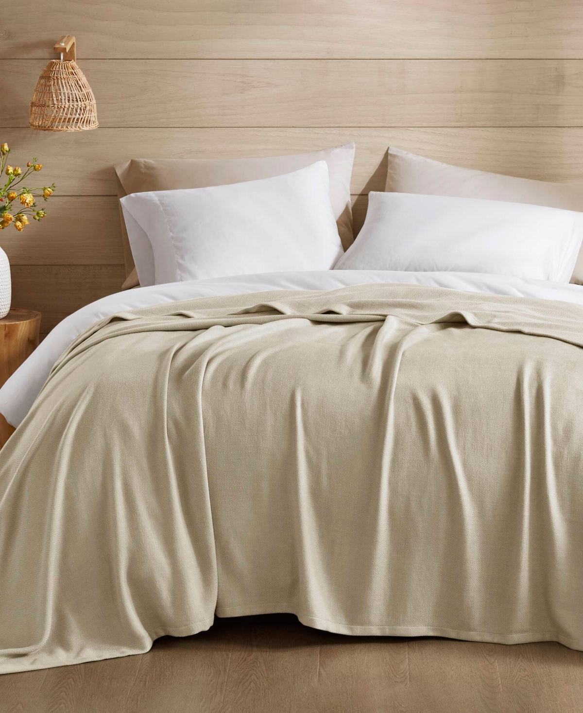 Madison Park Lightweight Breathable Blanket, Twin In Neutral