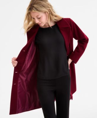 Women's Single-Breasted Walker Coat, Exclusively at Macy's