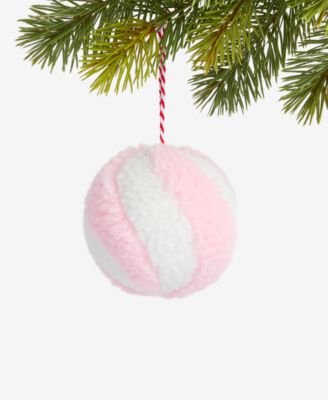 Holiday Lane - Sugar Plum Peppermint Ball Ornament