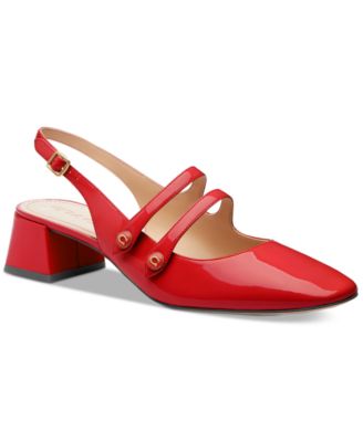 Winley Patent Leather Mary Janes Slingback Pumps