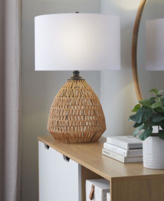 29" Rattan Congo Contemporary Table Lamp