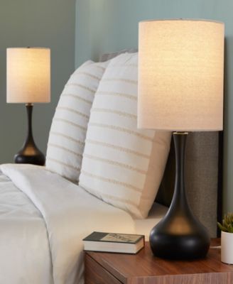 24" Metal Genie Contemporary Table Lamp, Set of 2