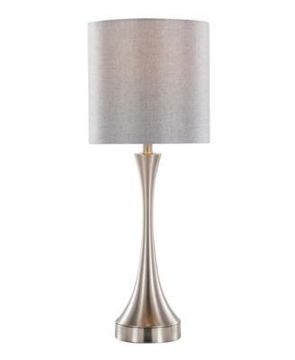 25" Metal Lenuxe Contemporary Table Lamp, Set of 2
