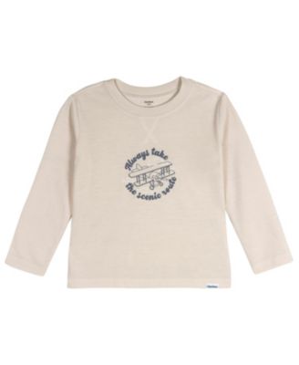 Toddler Boys 2-Piece Comfy Long Sleeve Top and Pajama Pant Set