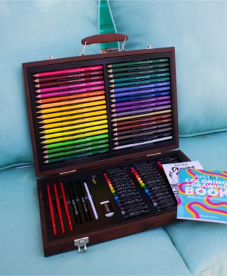 Draw Color Wood Art Set, 106 Pieces