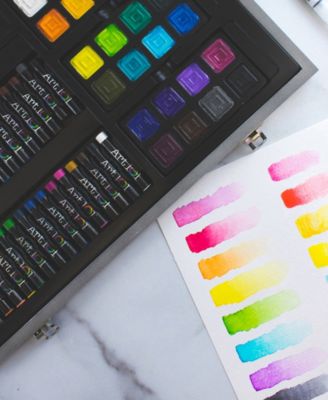 Watercolor Draw Sketch Wood Art Set, 88 Pieces