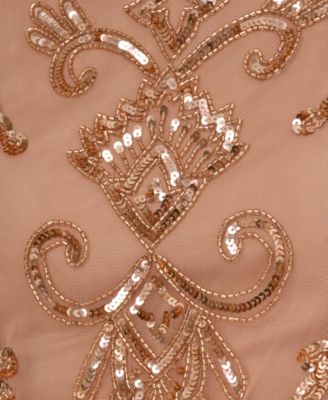 Women's Boat-Neck Embellished Sheath Dress