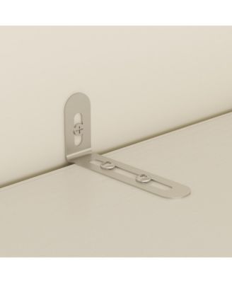  Wood   4 Shutter Doors   Drawers & Hanging Rod  Freestanding Bedroom Armoire