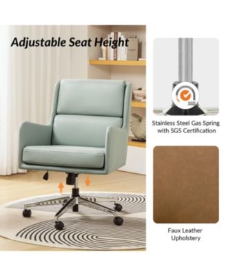 Zaysean Modern Faux Leather Tilting Executive Office Chair