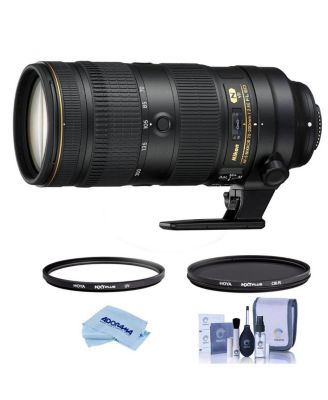 Nikon AF-S NIKKOR 70-200mm f/2.8E FL ED VR Lens - Bundle with Hoya NXT Plus 77mm 10-Layer HMC UV    Filter, Hoya 77mm NXT Circular Polarizer