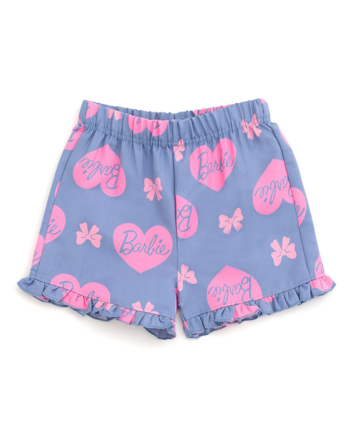 Little Girls Peplum T-Shirt and Shorts Outfit Set
