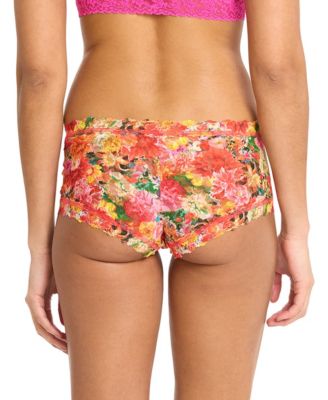 Women's Printed Signature Lace Boyshort