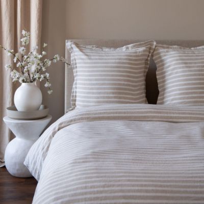 French Linen Flanged Euro Sham