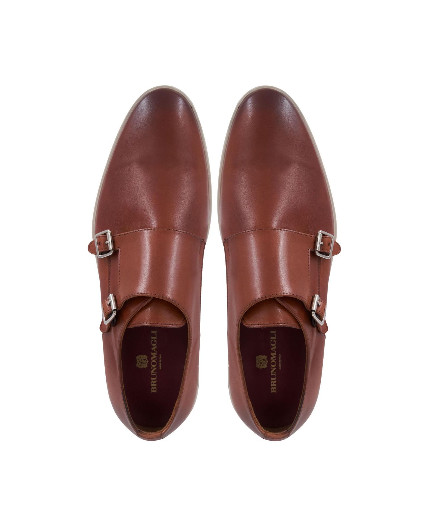 Мужские туфли Bruno Magli Palestro Slip On, цвет: Коньячный — фото 4
