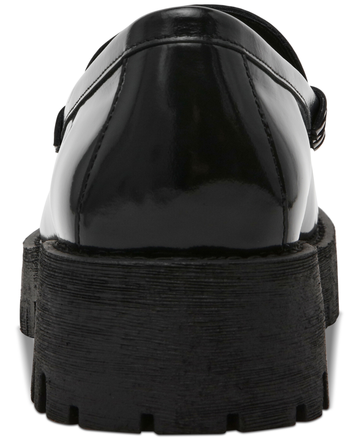 Steve Madden Women's Langsten Lug-sole Tailored Loafers In Black