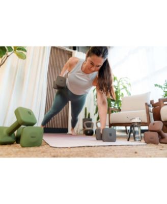 SafeGrip Dumbbells Upper Set with Light Rack - 10, 12, 15, 20lbs