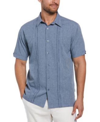 Cubavera - Men's Geo Print Embroidered Shirt