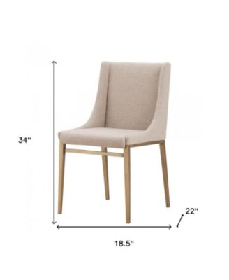 Set of 2 Brass Contemporary Dining Chairs for Modern Kitchen or Dining Room