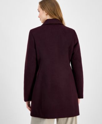 Juniors' Single-Breasted Walker Coat