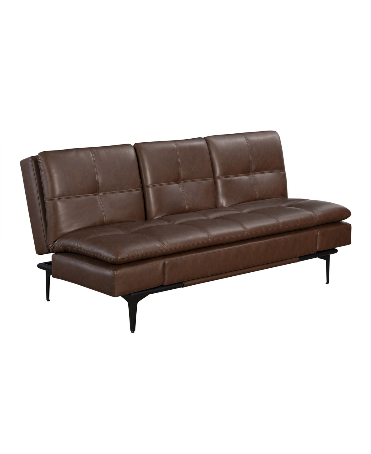 Serta 78.7" Polyester Laredo Convertible Sofa In Brown