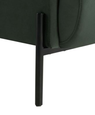 35.3" Velvet Kyoto Accent Chair