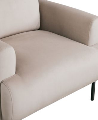 35.3" Velvet Kyoto Accent Chair