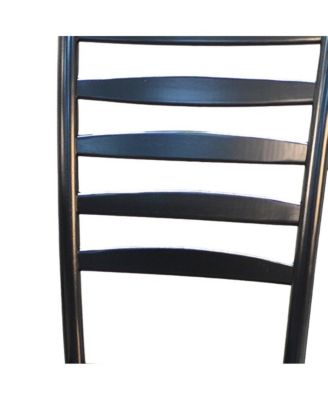 Wood Ladder Back Dining Chair for Kitchen or Dining Room Table