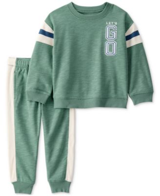 Carter's - Toddler Boys 2-Pc. French Terry Sweatshirt & Pull-On Joggers Set