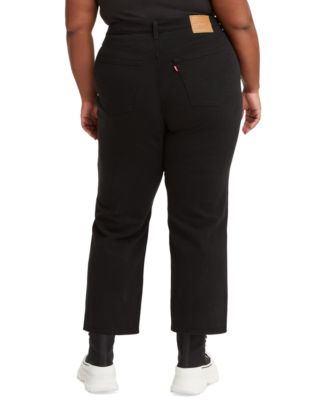 Plus Size Wedgie High-Rise Straight-Leg Jeans 