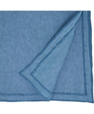 Stonewashed Overlock Edge Table Runner, 16" x 72"