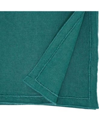 Stonewashed Overlock Edge Table Runner, 16" x 72"