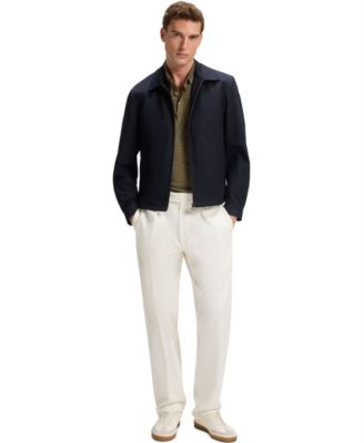 Hugo Boss BECKHAM x BOSS Men's Linen Regular-Fit Polo Shirt