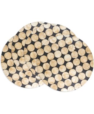 Echoes Capiz Disc Placemats, 15" Round