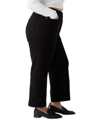 Plus Size Ribcage Straight-Leg Ankle Jeans