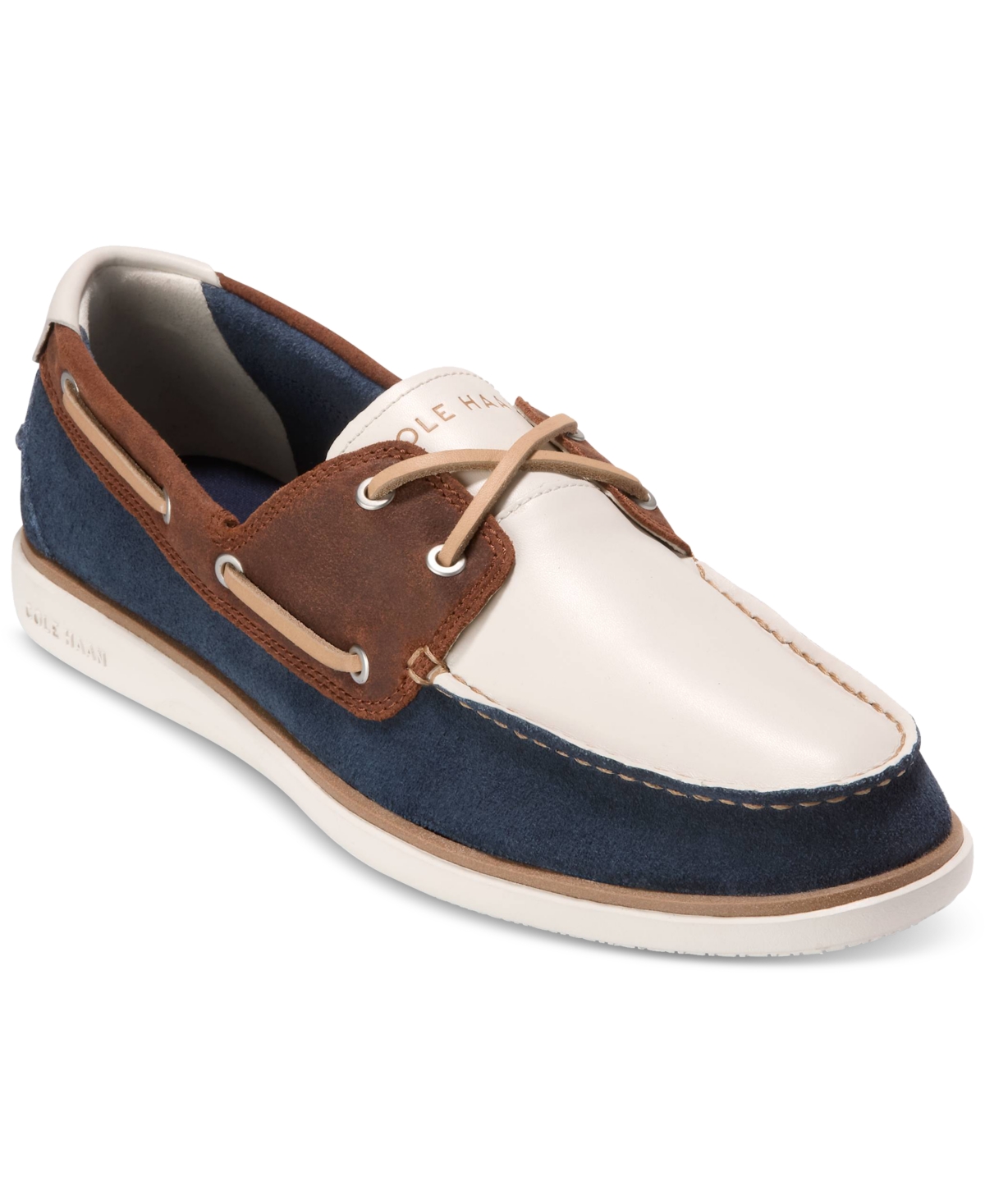 Men's GrandPrÃ¸ Windward Boat Shoes - Dark Sequoia-Navy Blazer