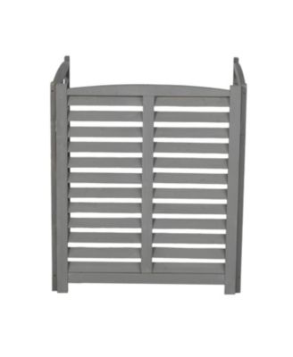 3-Panel Outdoor AC Fence, 32"W x 38"H Wooden Privacy Screen