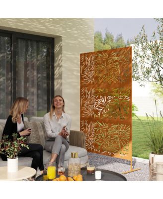Metal Outdoor Privacy Screen Outdoor Divider Trellis Bamboo