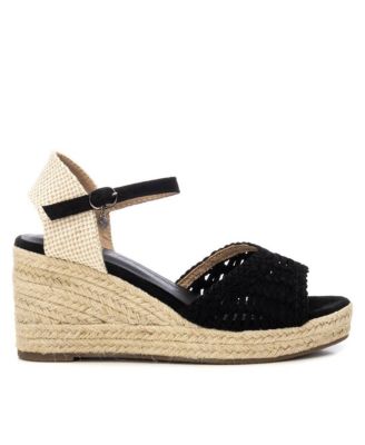 Women's Raffia Wedge Sandals By XTI
