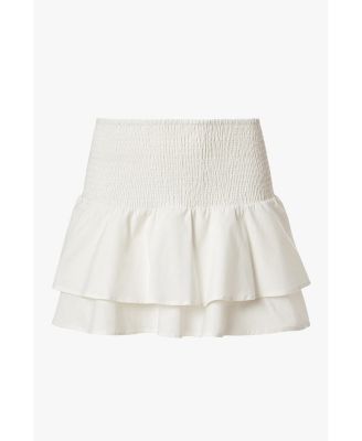 Women's Smocked Ruffle Mini Skirt
