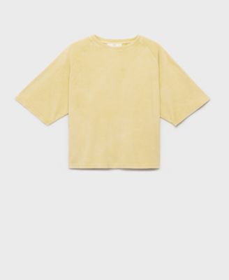 MANGO - Women's Terry Cotton Overdyed Sweatshirt