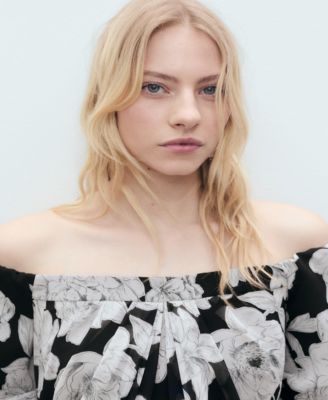 Women's Floral Strapless Dress