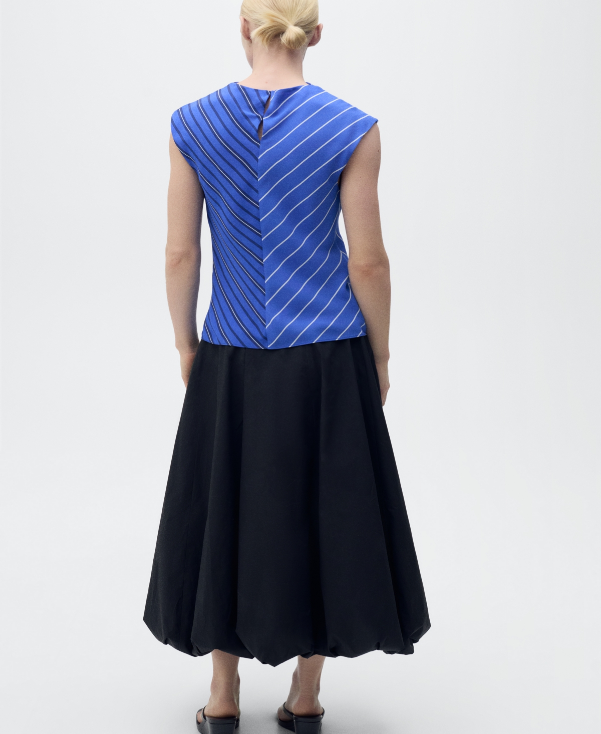 Mango Women's Combined Striped Blouse