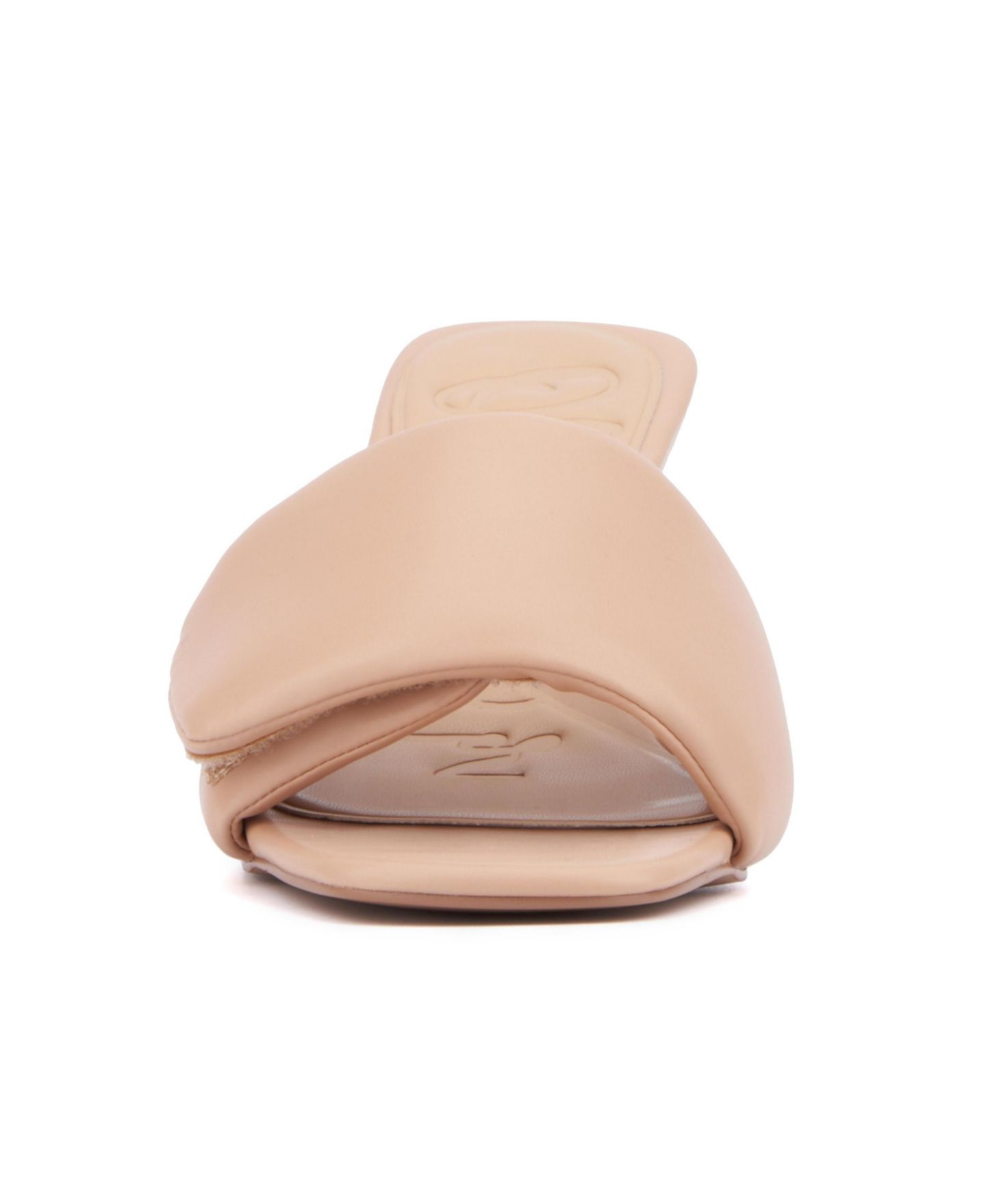 Женские сандалии Olivia Miller Allure Slide Kitten Heel, цвет: Бежевый / Хаки — фото 7