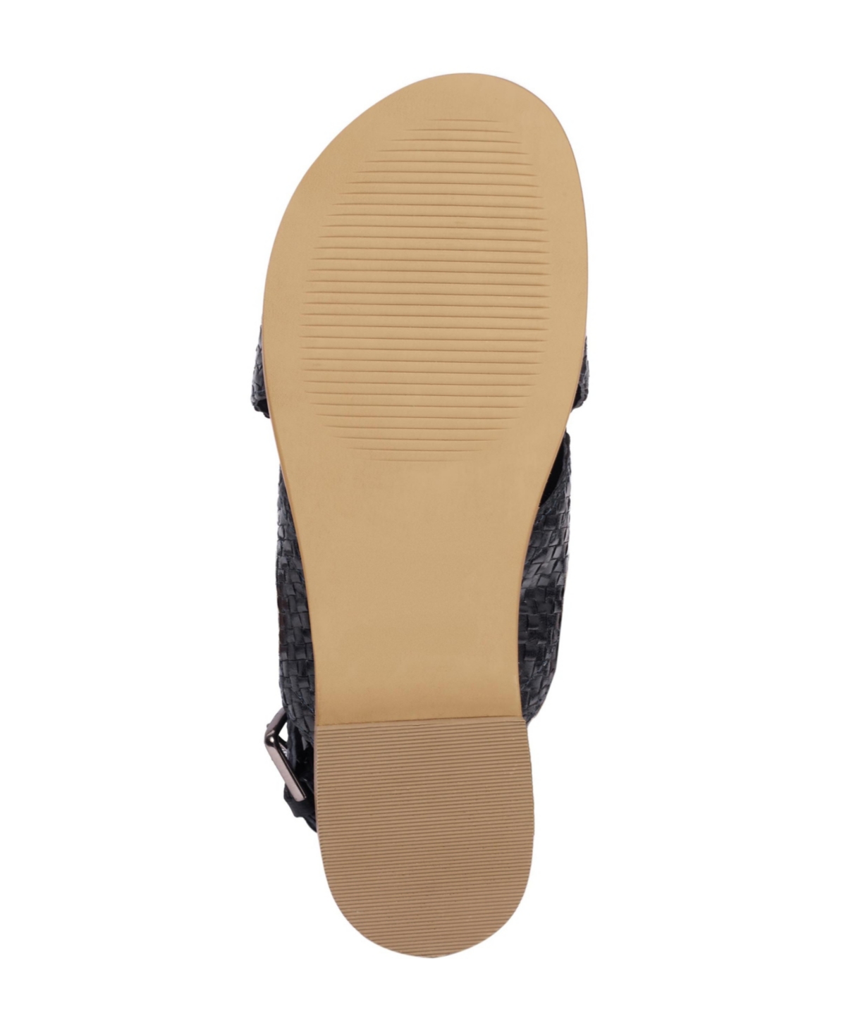 Leather Woven Crossover Sandal