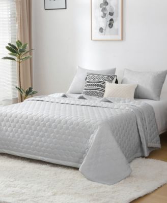 Mini Honeycomb Down Alternative Blanket Set, Full/Queen