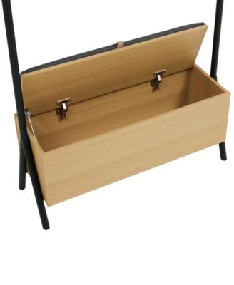 Paloma 38" Modern Upholstered Open Hanging Closet