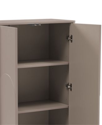 Ella 51.4" Modern 3-Shelf Accent Cabinet