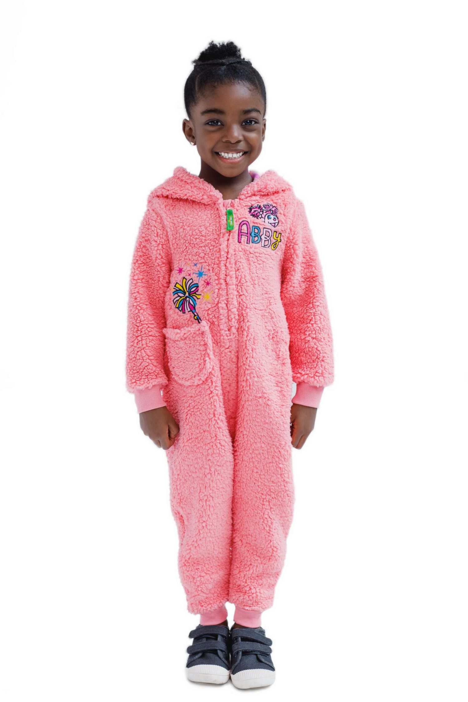 Baby Girls (Newborn - 24M) Cozy Sherpa Zip Up Cosplay Costume Coverall