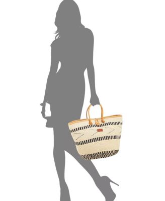 Balance Point Handwoven Straw Sisal Basket Tote Bag